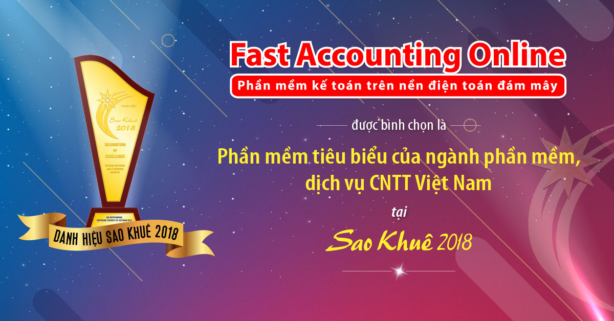 Fast Accounting Online đạt giải Sao Khuê 2018