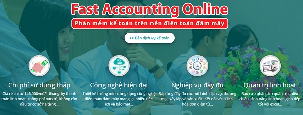 Phần mềm kế toán miễn phí Fast Accounting Online