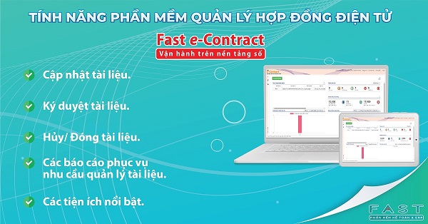 Tính năng của phần mềm quản lý hợp đồng điện tử Fast e-Contract