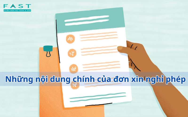 Những nội dung chính của đơn xin nghỉ phép