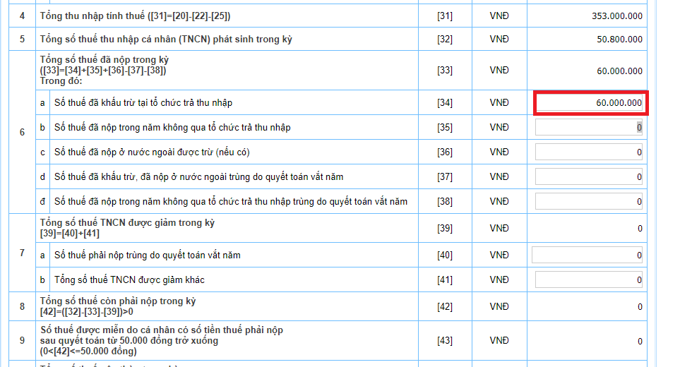 Hướng dẫn quyết toán thuế TNCN