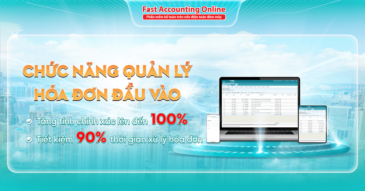 Chức năng quản lý hóa đơn đầu vào Fast Accounting Online