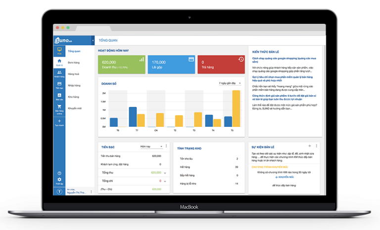 Phần mềm quản lý bán hàng trên nhiều nền tảng SUNO