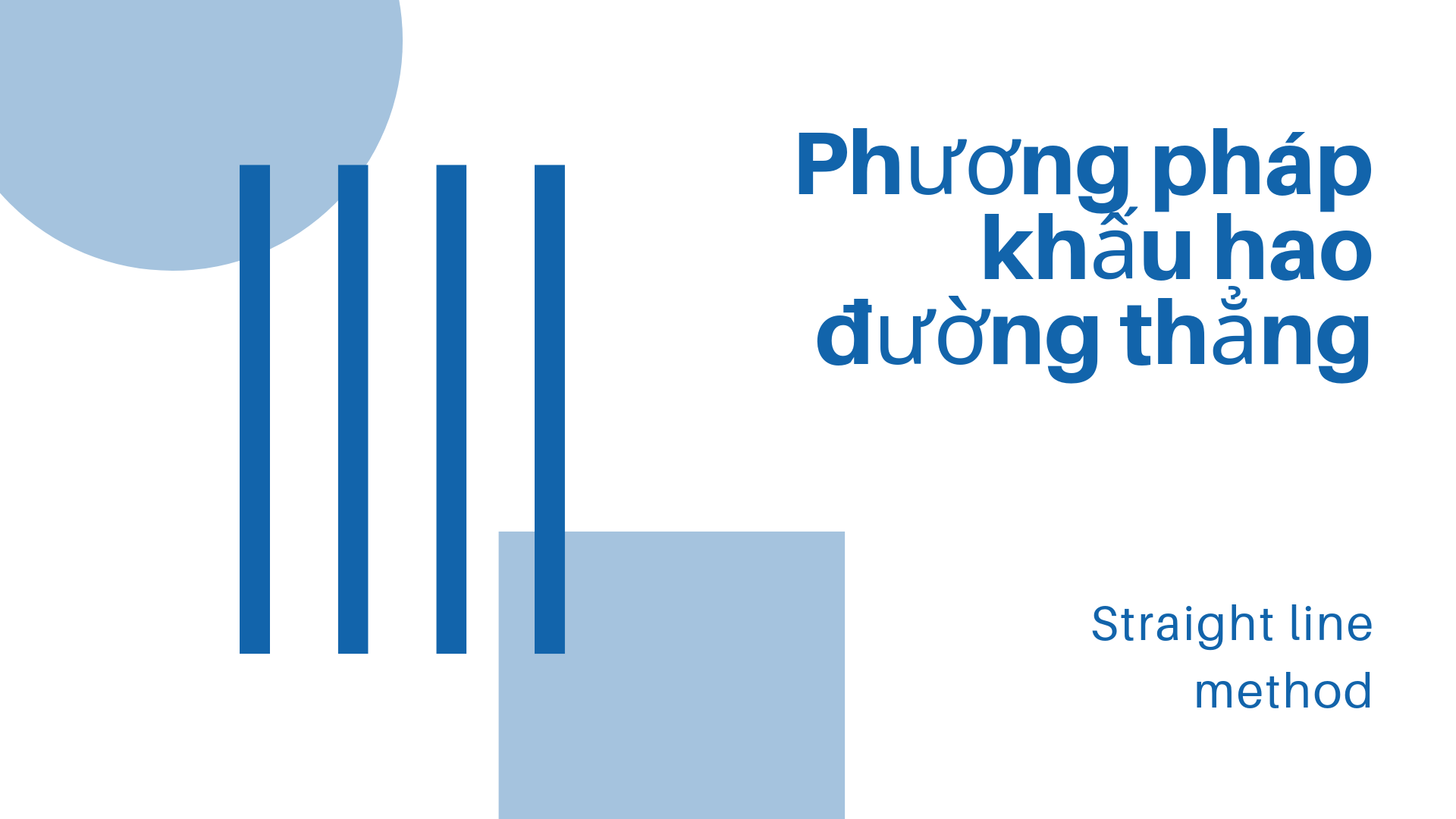 phương pháp khấu hao đường thẳng