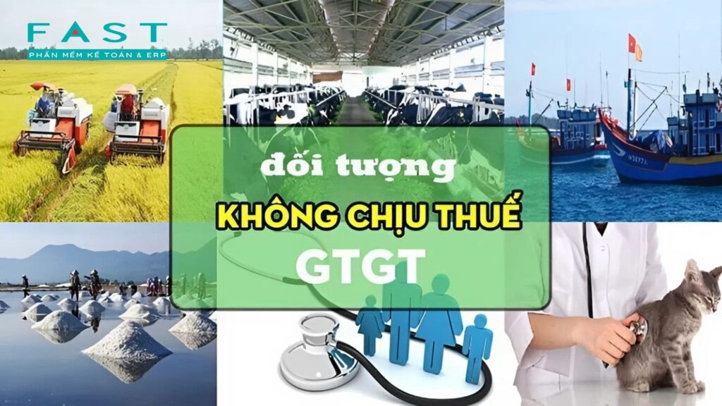 Các đối tượng không chịu thuế giá trị gia tăng