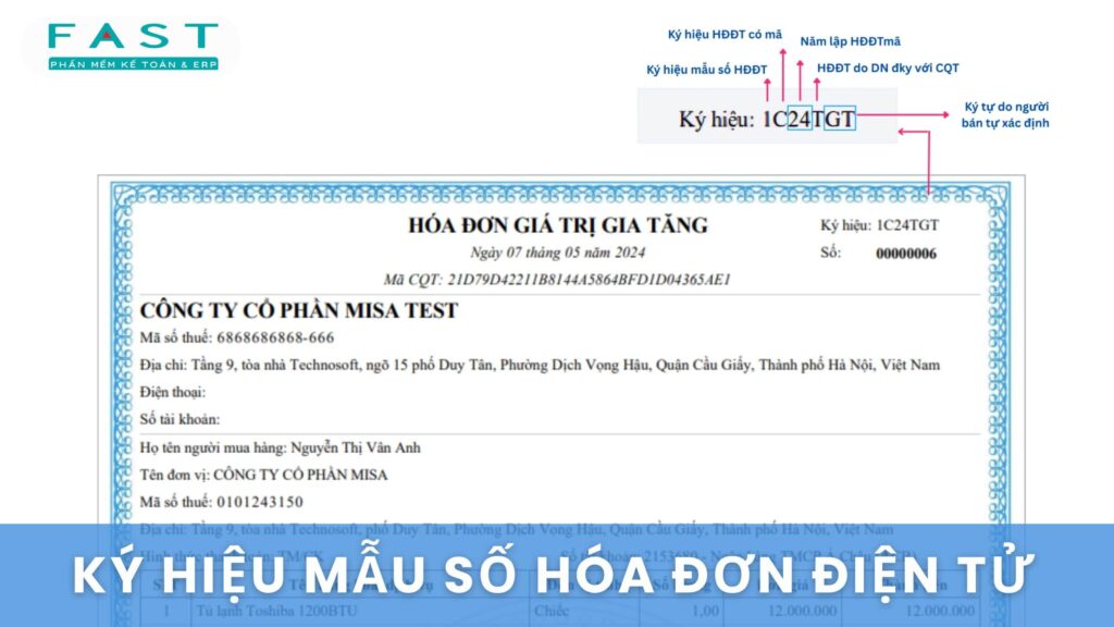 ký hiệu mẫu số hoá đơn điện tử