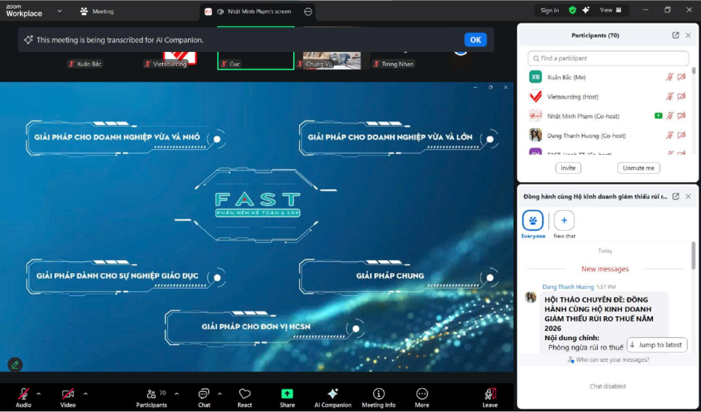 Hội thảo đồng hành cùng hộ kinh doanh giảm thiểu rủi ro thuế năm 2026