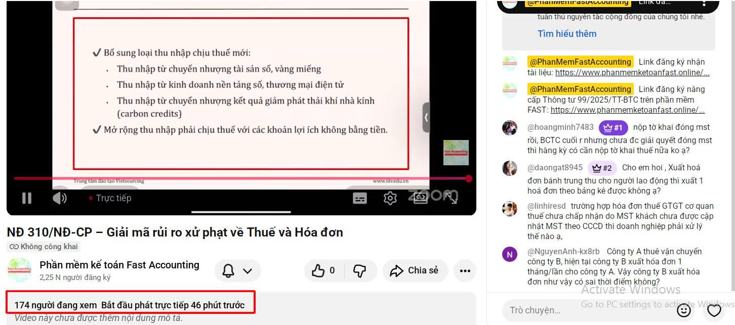 Hội thảo cũng thu hút nhiều khán giả tham dự trên nền tảng Youtube