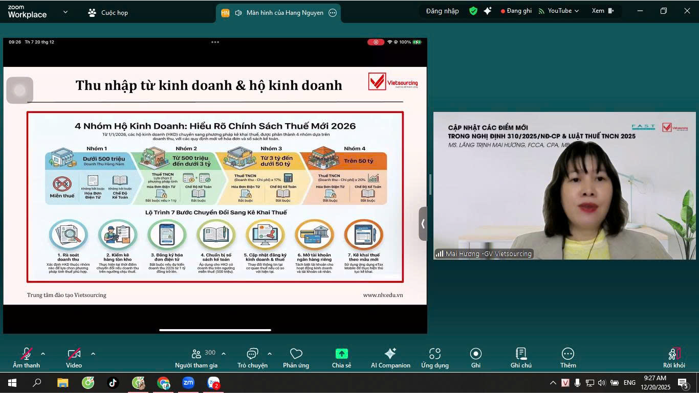 Diễn giả Lăng Trịnh Mai Hương trình bày nội dung của hội thảo