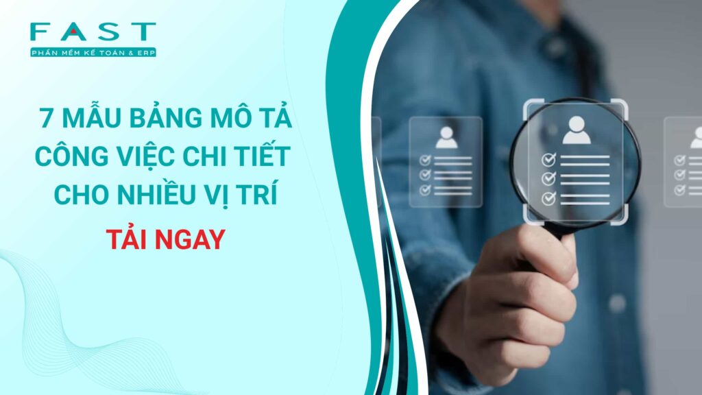 mẫu bảng mô tả công việc