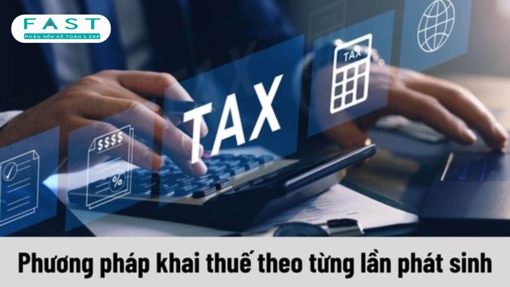 Báo cáo thuế hộ kinh doanh theo từng lần phát sinh