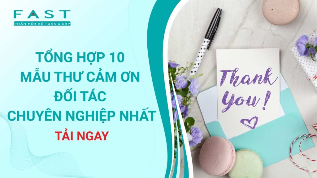 mẫu thư cảm ơn đối tác