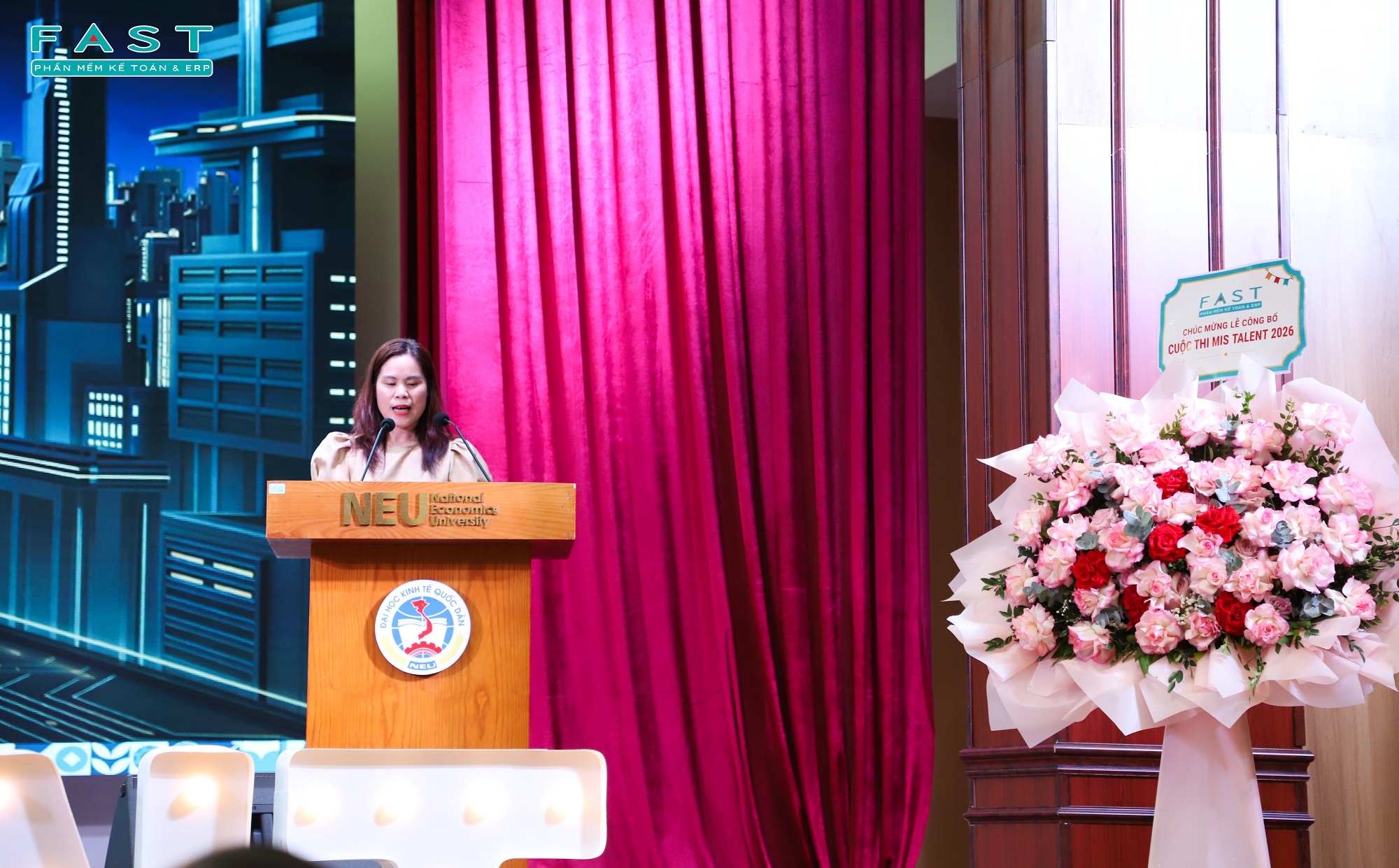 FAST tham dự lễ công bố cuộc thi MIS TALENT 2026