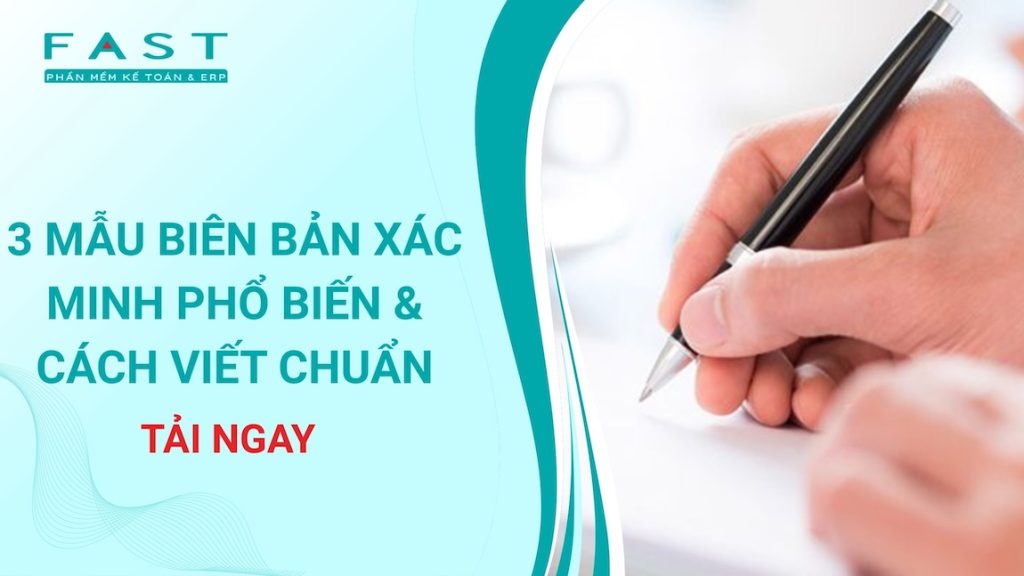các mẫu biên bản xác minh phổ biến