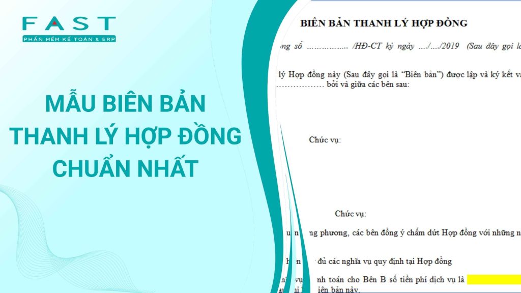 các mẫu thanh lý hợp đồng