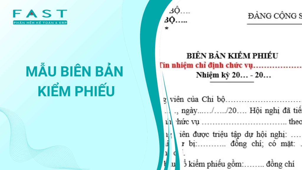 các mẫu biên bản kiểm phiếu