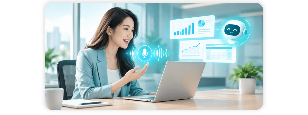 AI Chat/Nhận diện giọng nói để truy vấn số liệu/biểu đồ
