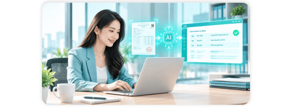 Tự động định khoản, hạch toán hóa đơn đầu vào